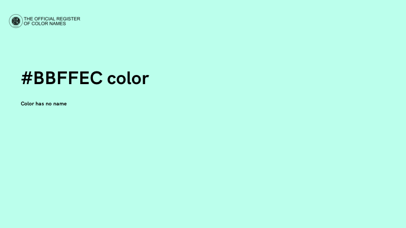 #BBFFEC color image