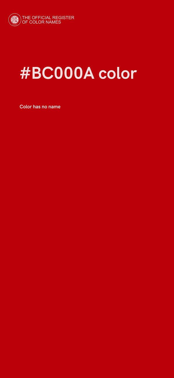 #BC000A color image