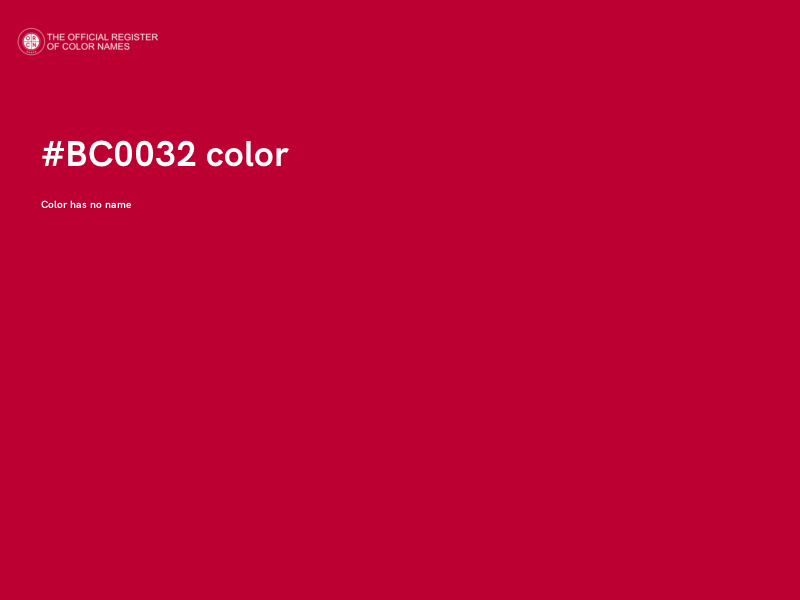#BC0032 color image