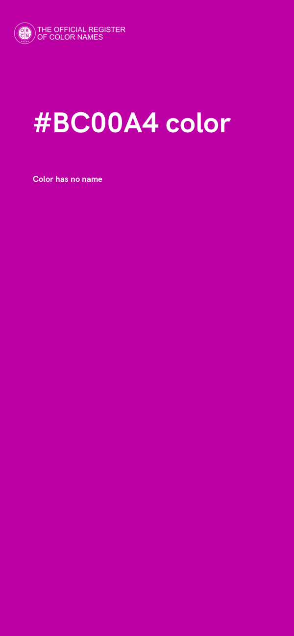 #BC00A4 color image