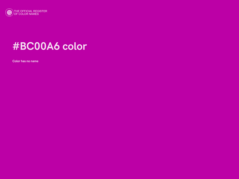 #BC00A6 color image