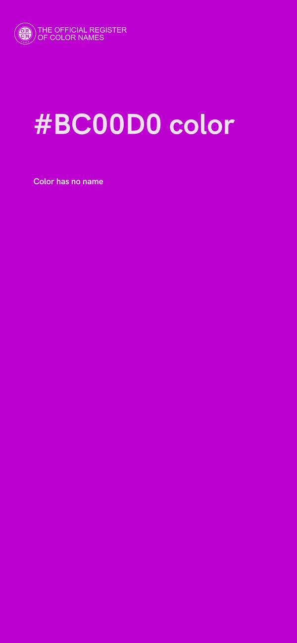 #BC00D0 color image
