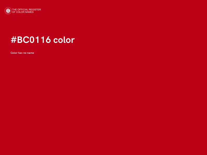 #BC0116 color image