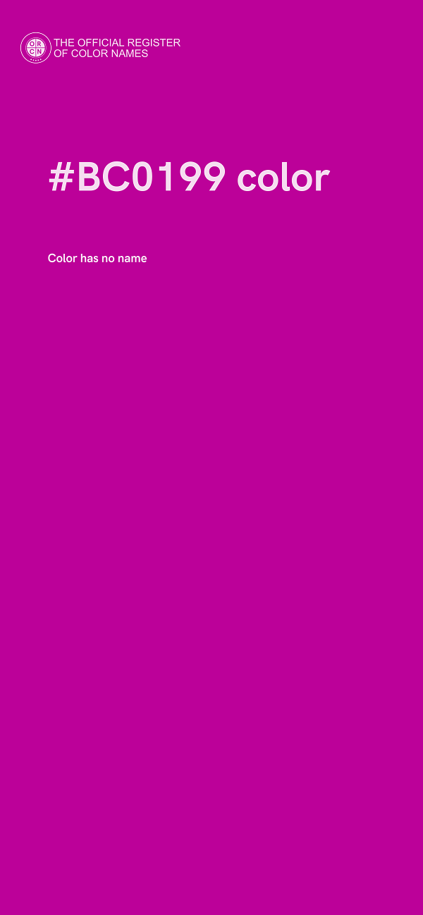 #BC0199 color image