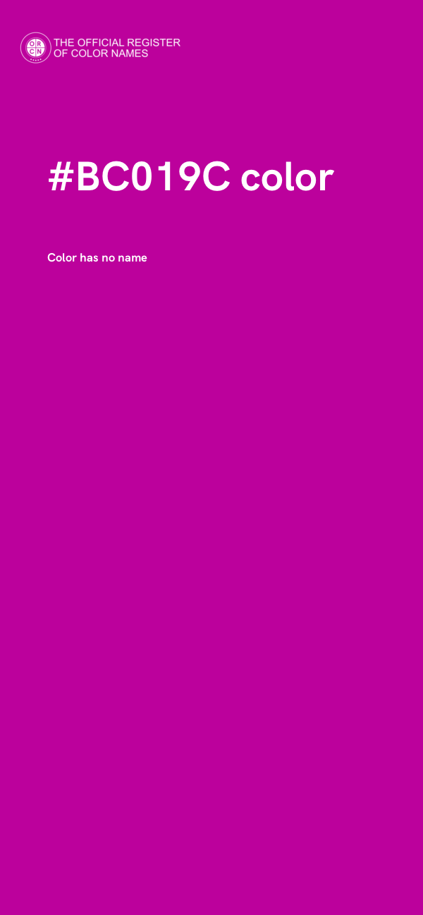 #BC019C color image