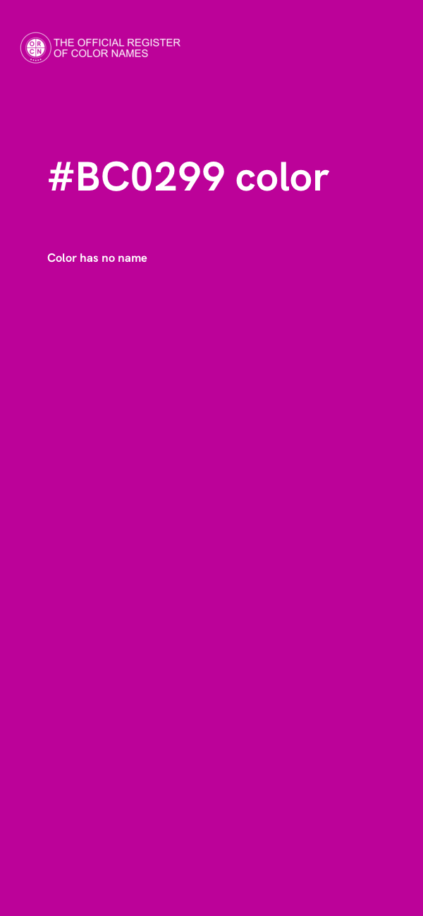 #BC0299 color image
