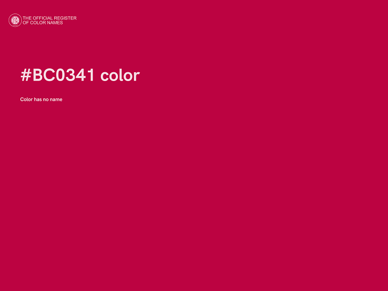 #BC0341 color image