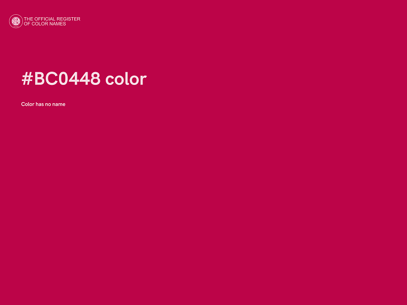 #BC0448 color image