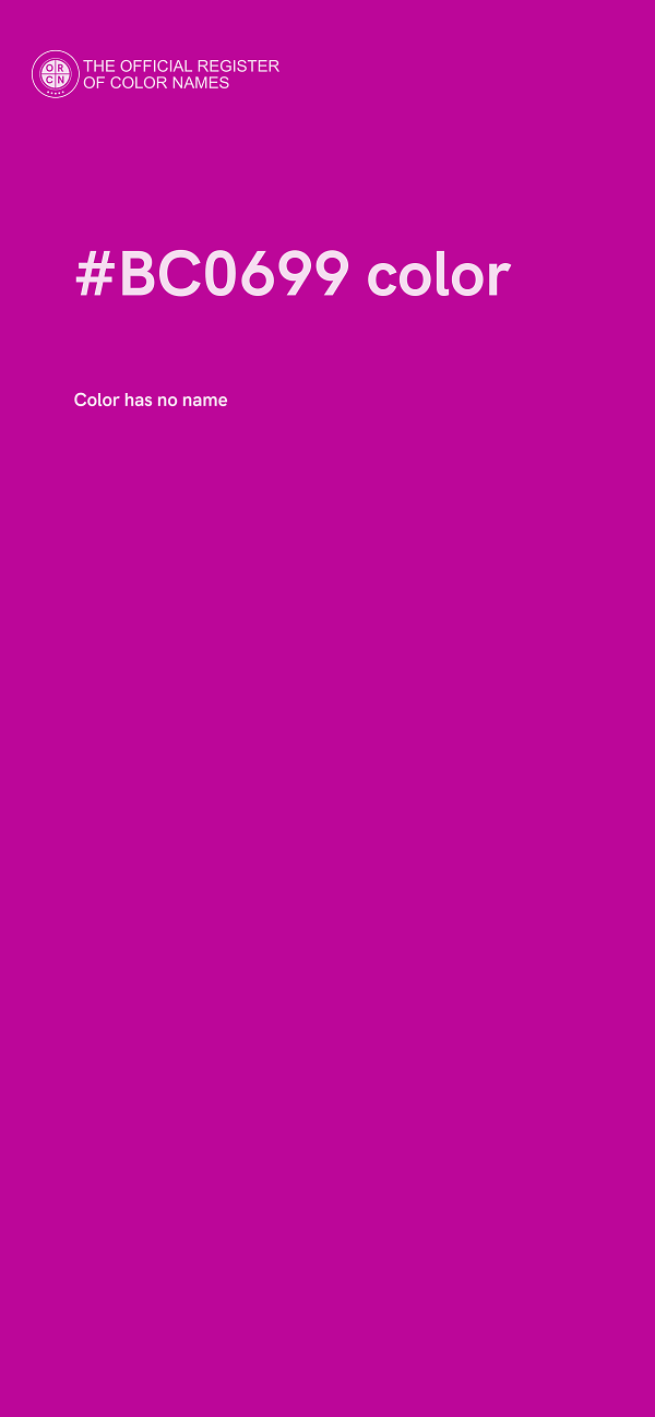 #BC0699 color image