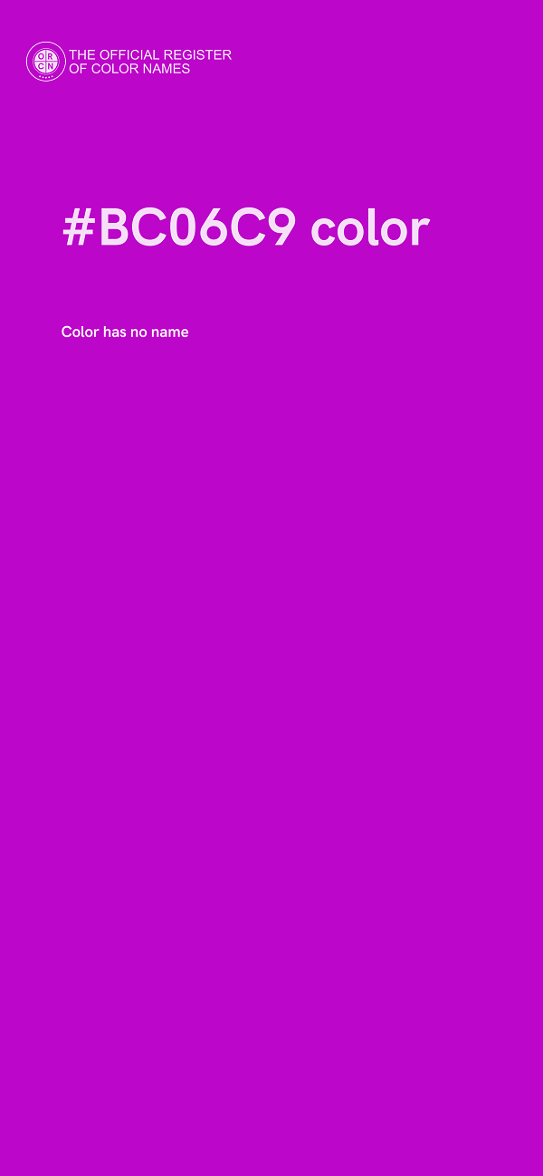 #BC06C9 color image