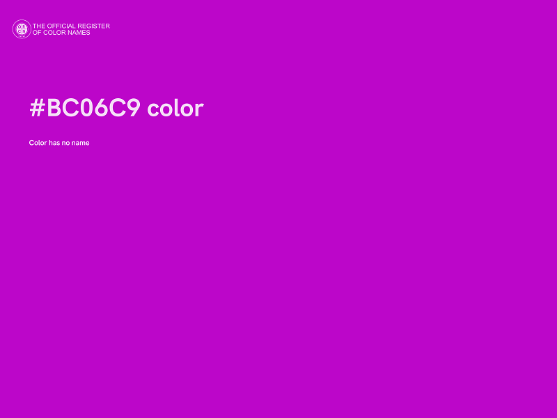 #BC06C9 color image