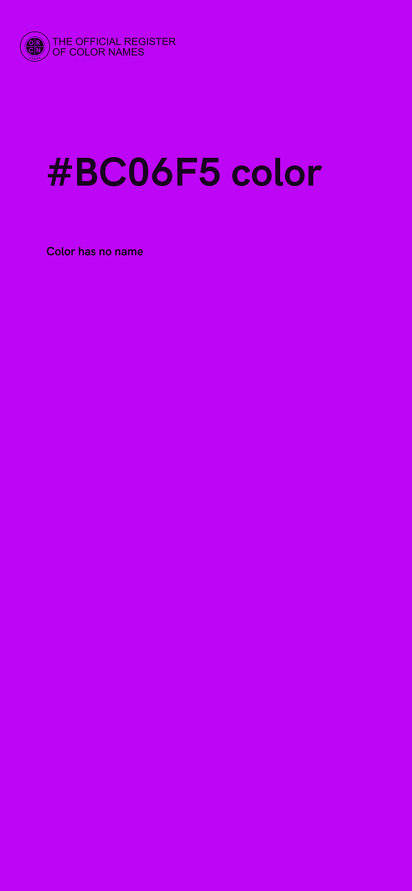#BC06F5 color image
