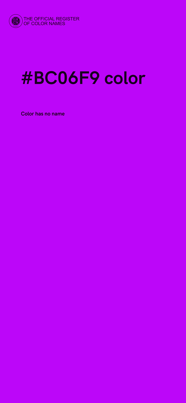 #BC06F9 color image
