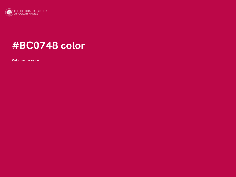 #BC0748 color image
