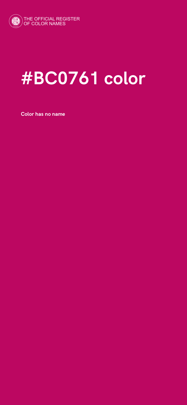 #BC0761 color image