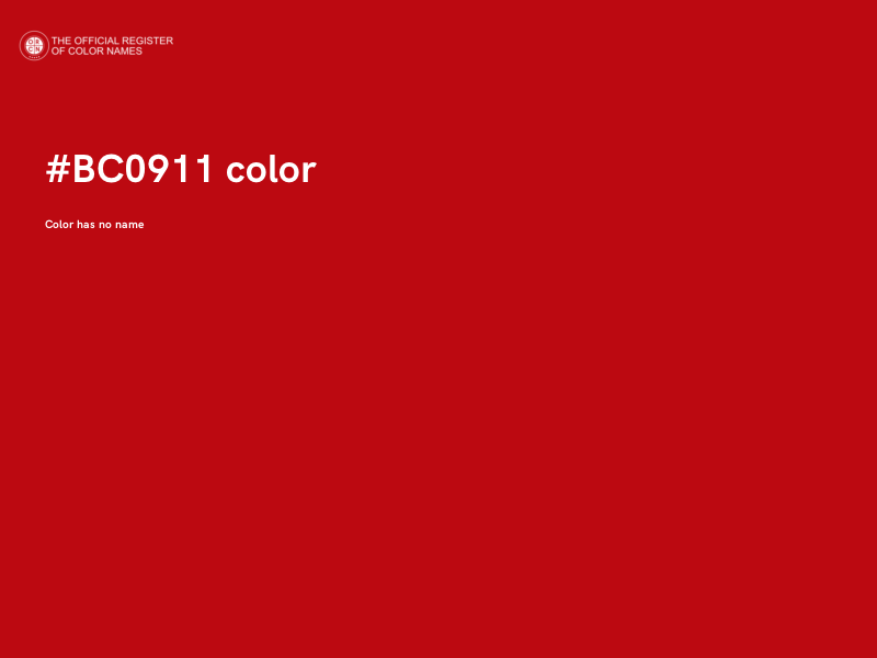 #BC0911 color image