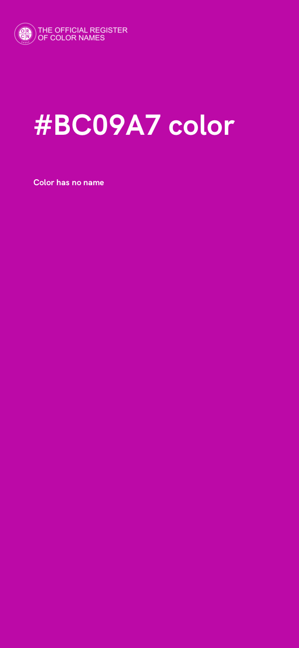 #BC09A7 color image