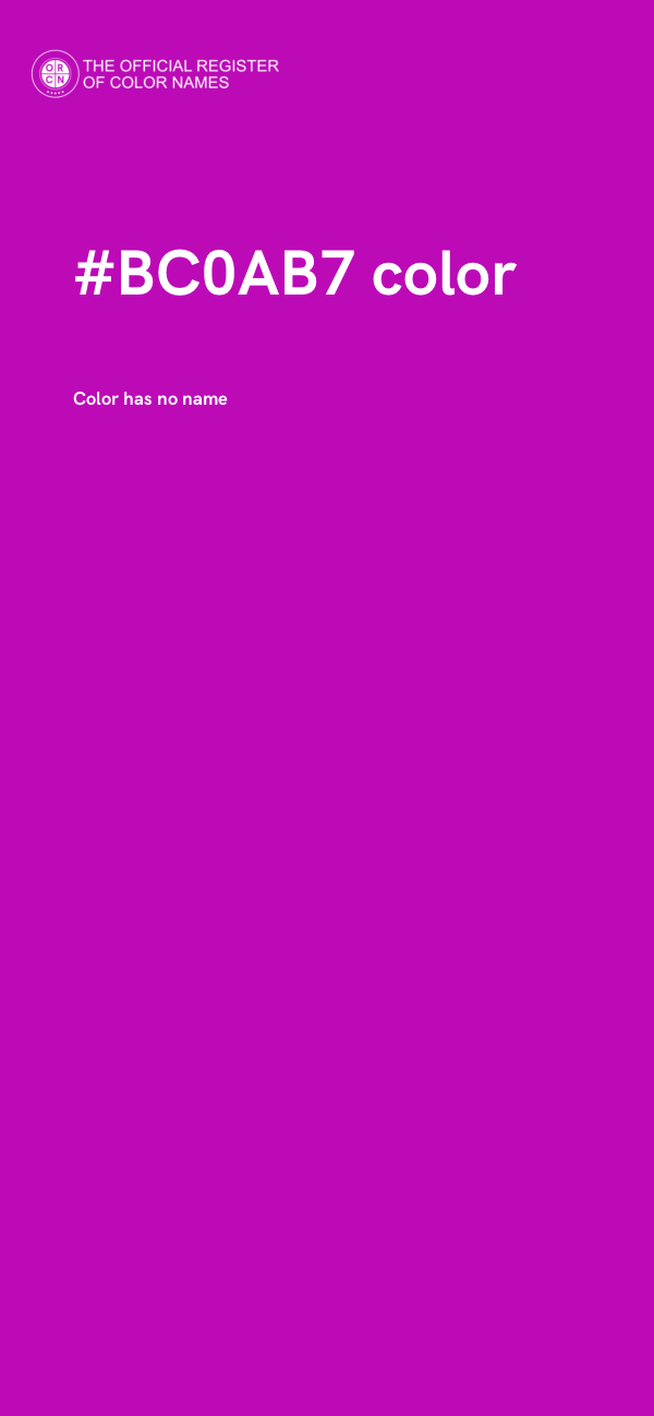 #BC0AB7 color image