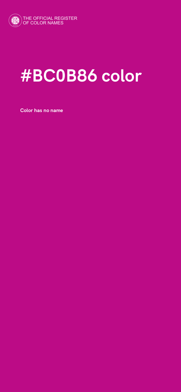 #BC0B86 color image
