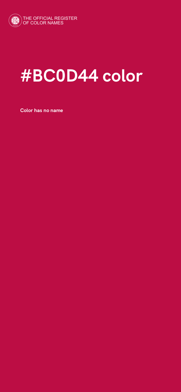 #BC0D44 color image
