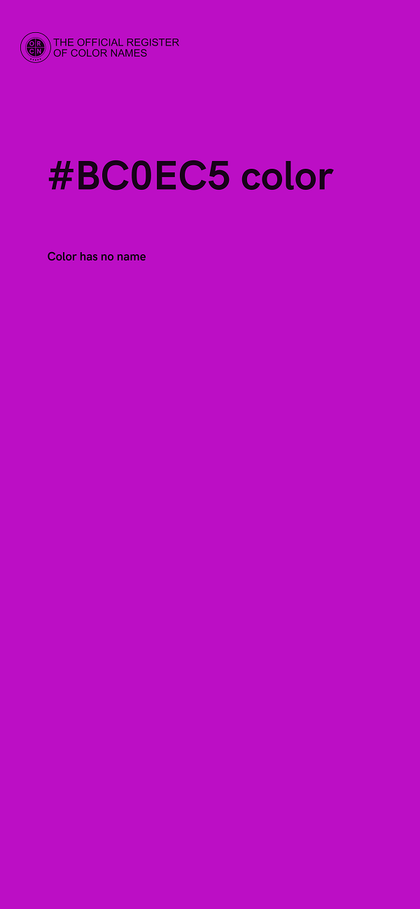 #BC0EC5 color image