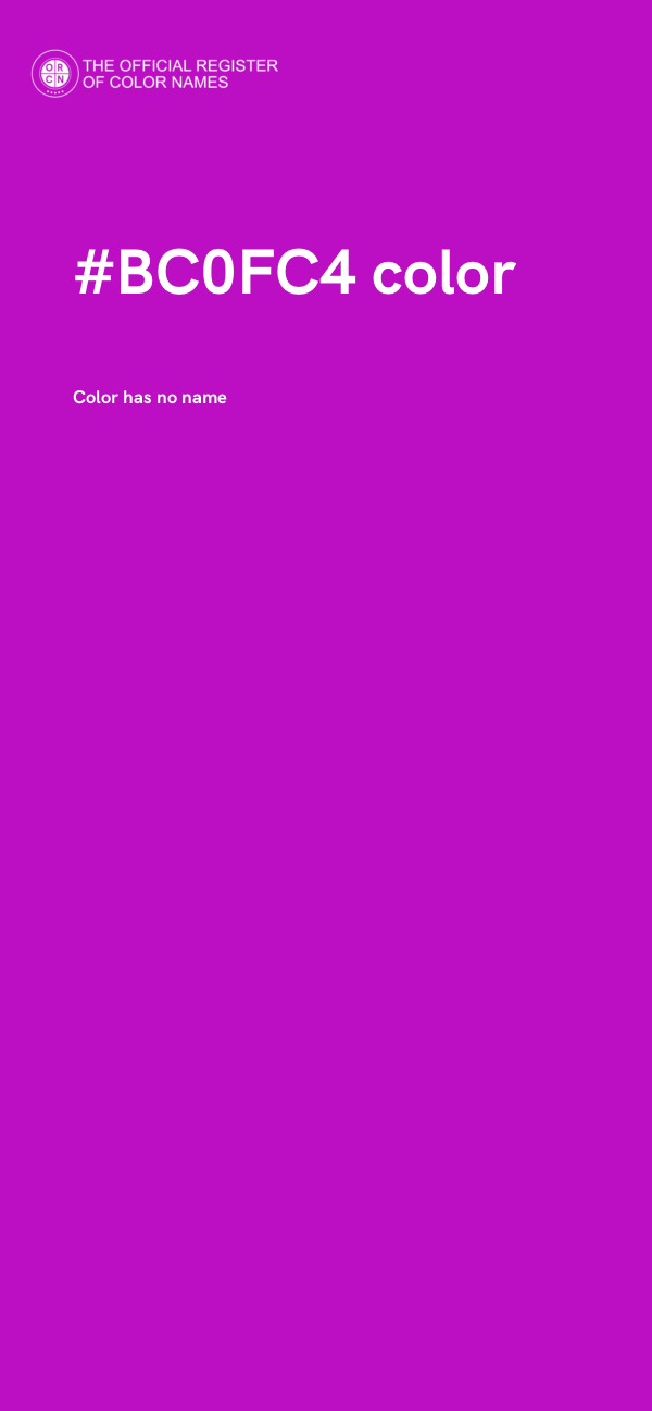 #BC0FC4 color image