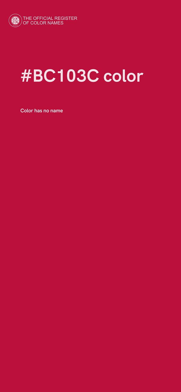 #BC103C color image
