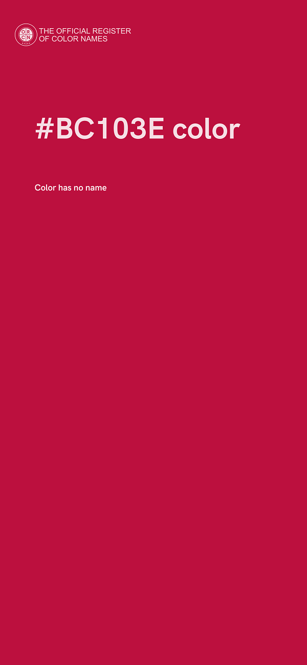 #BC103E color image
