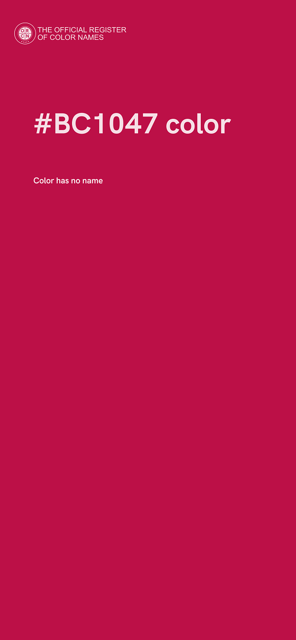 #BC1047 color image