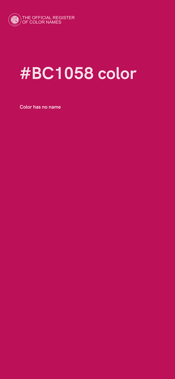 #BC1058 color image