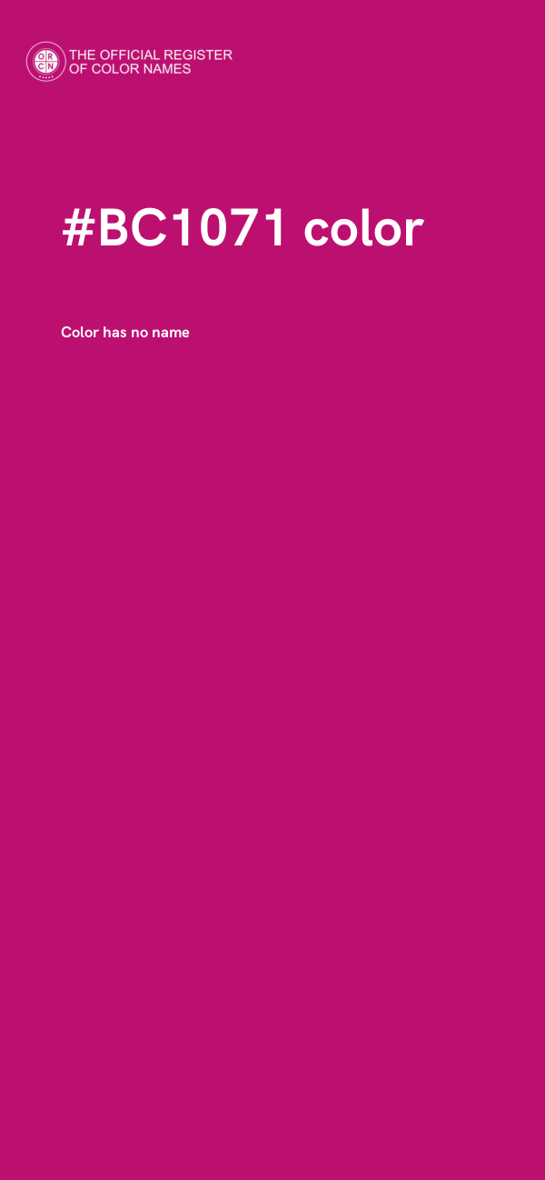 #BC1071 color image