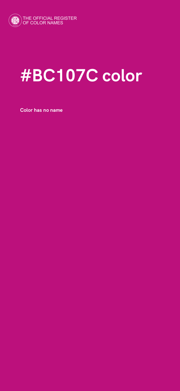 #BC107C color image