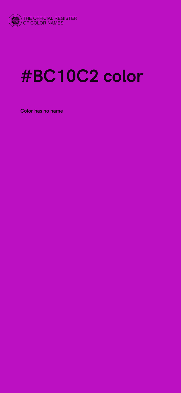 #BC10C2 color image