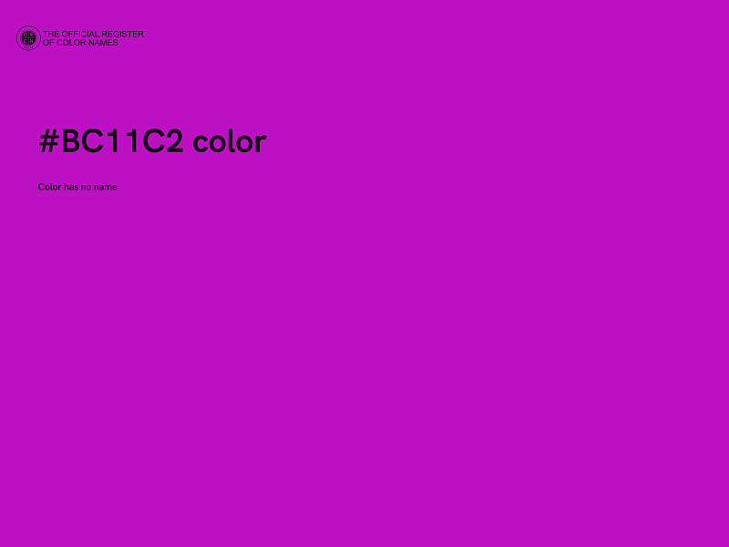 #BC11C2 color image