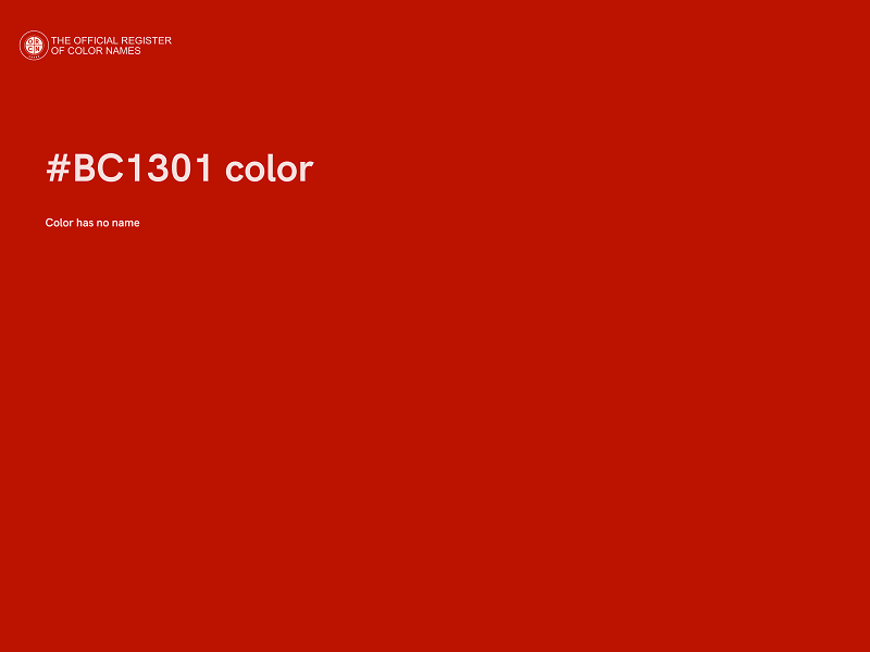 #BC1301 color image