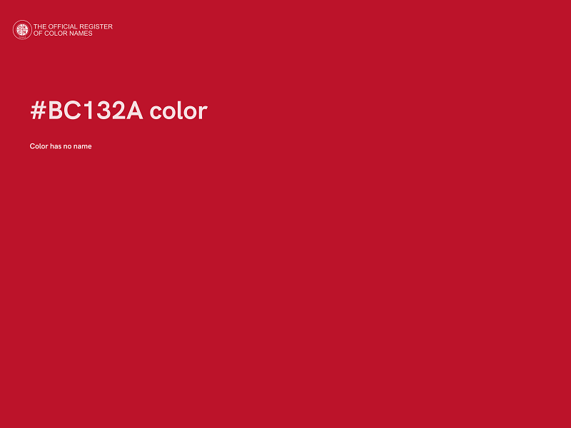 #BC132A color image