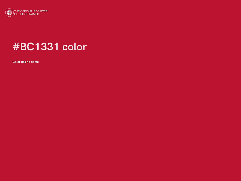 #BC1331 color image