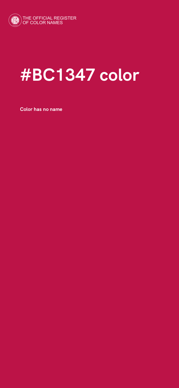 #BC1347 color image
