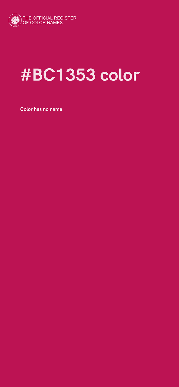 #BC1353 color image