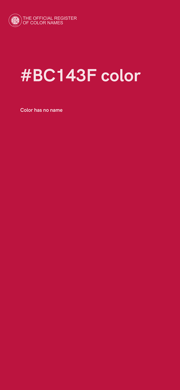 #BC143F color image