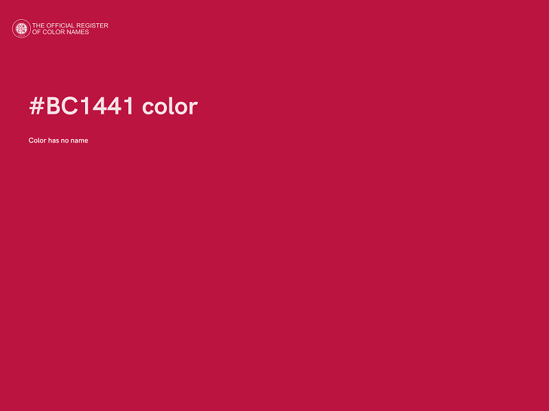 #BC1441 color image