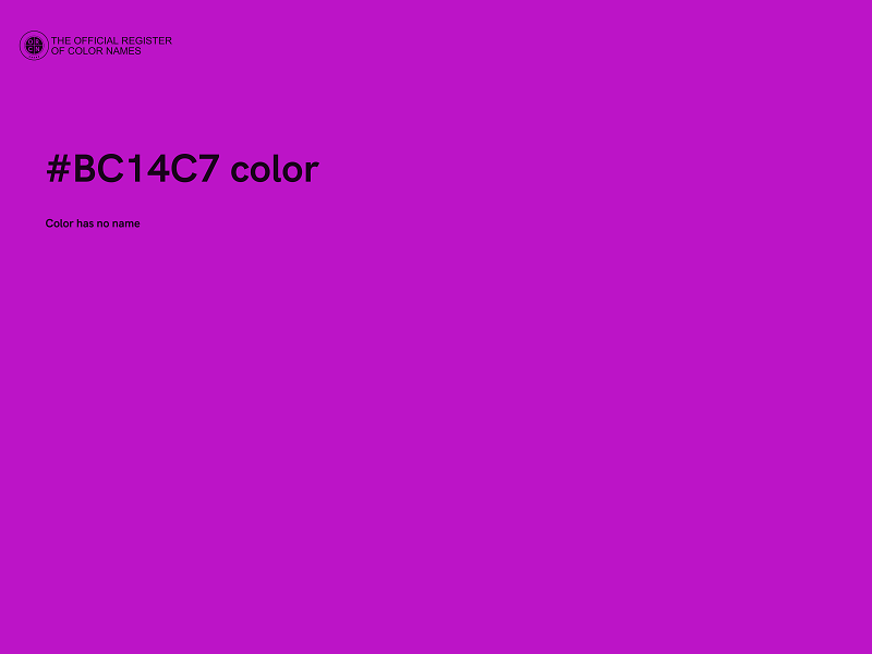 #BC14C7 color image