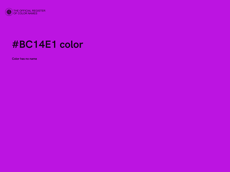 #BC14E1 color image