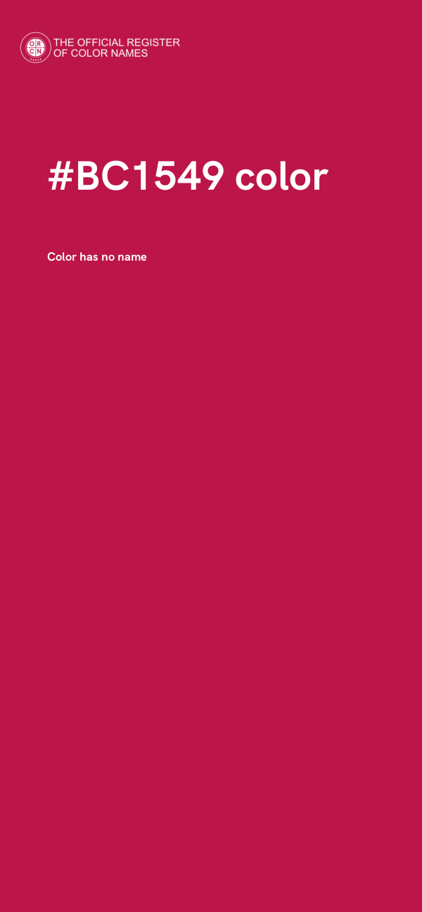 #BC1549 color image
