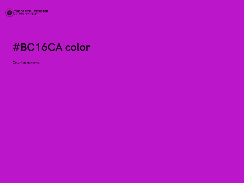 #BC16CA color image