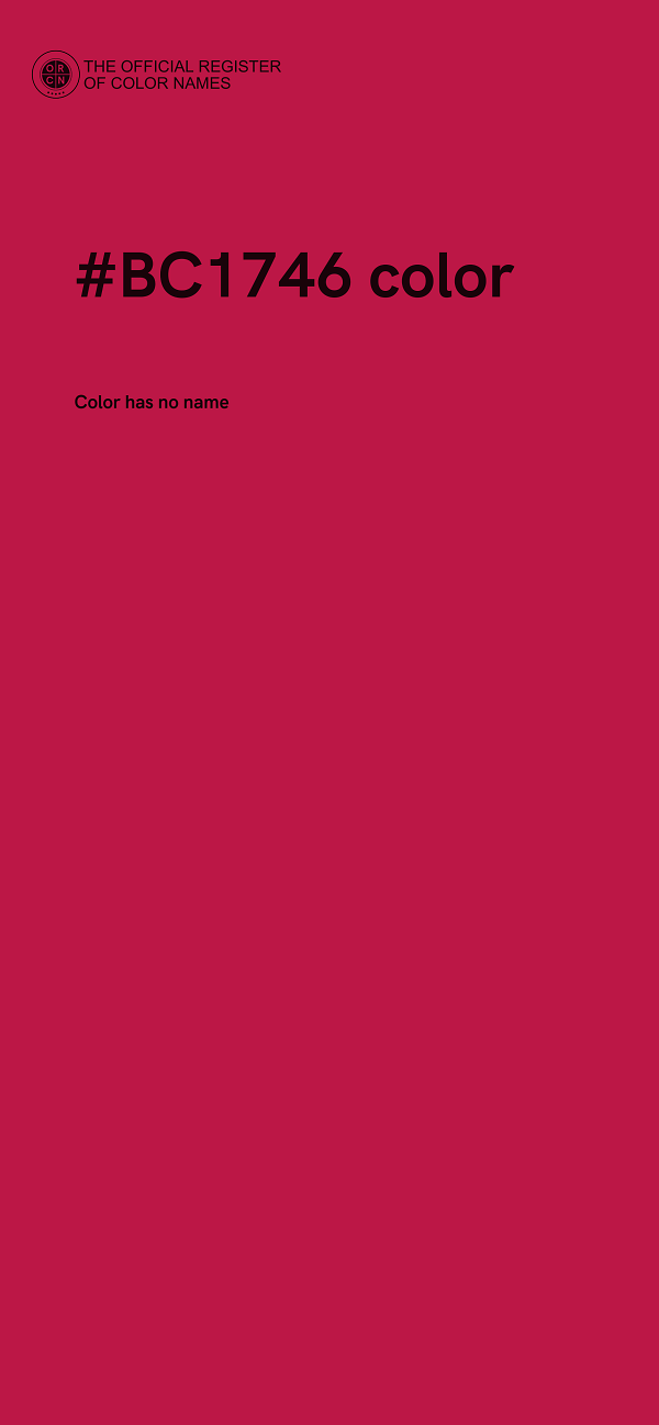#BC1746 color image