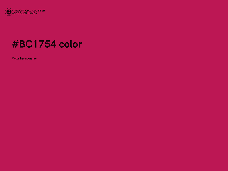 #BC1754 color image
