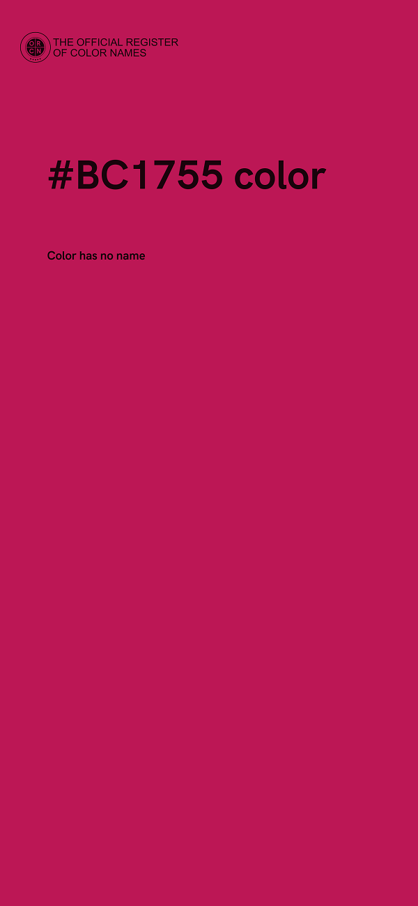 #BC1755 color image