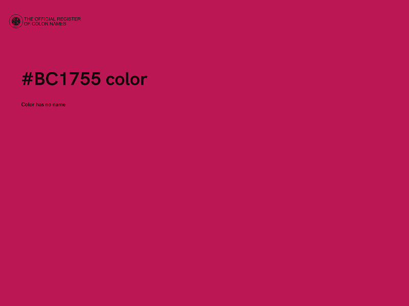 #BC1755 color image