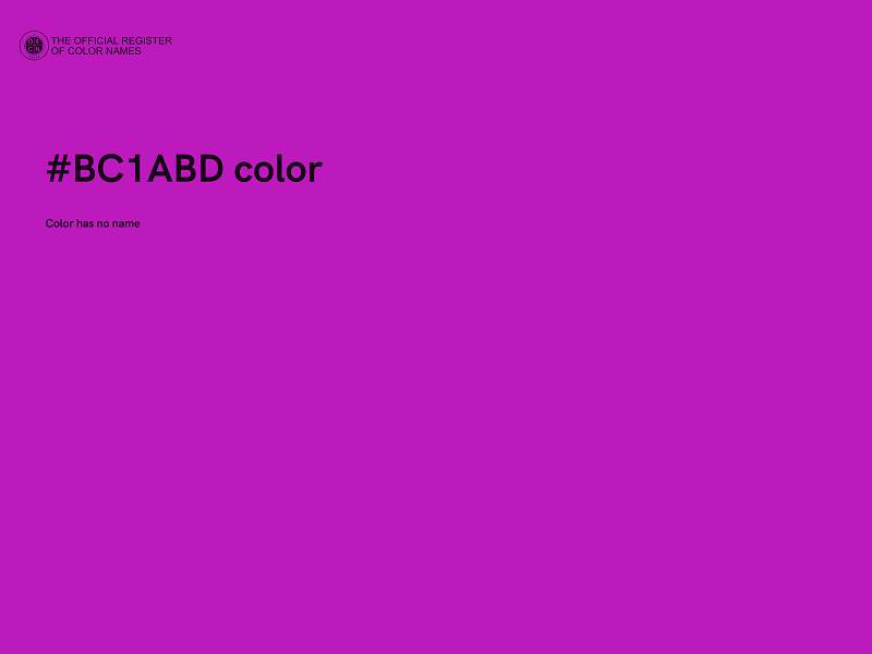 #BC1ABD color image